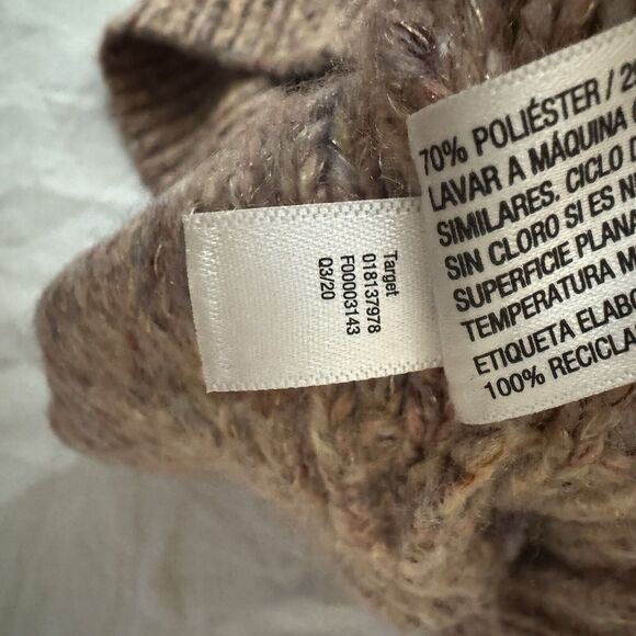 A New Day Sweater Womens Medium Marled Cable Knit Rustic Cozy Soft Comfy Lounge - Picture 14 of 15